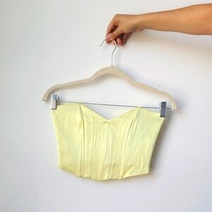 ✨️Any 3 for $15✨️ Zara Small Yellow Satin Corset